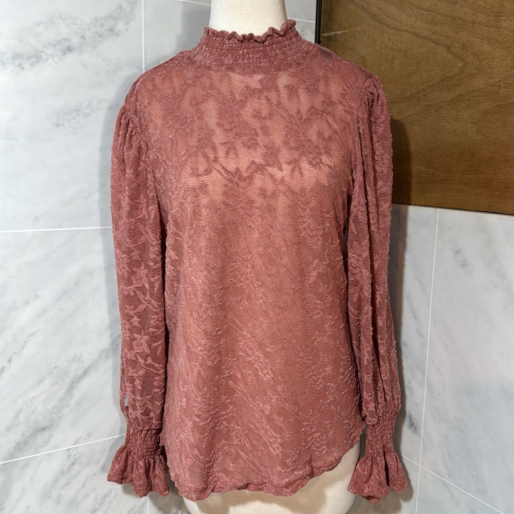 NWT Badgley Mischka  blouse size Large